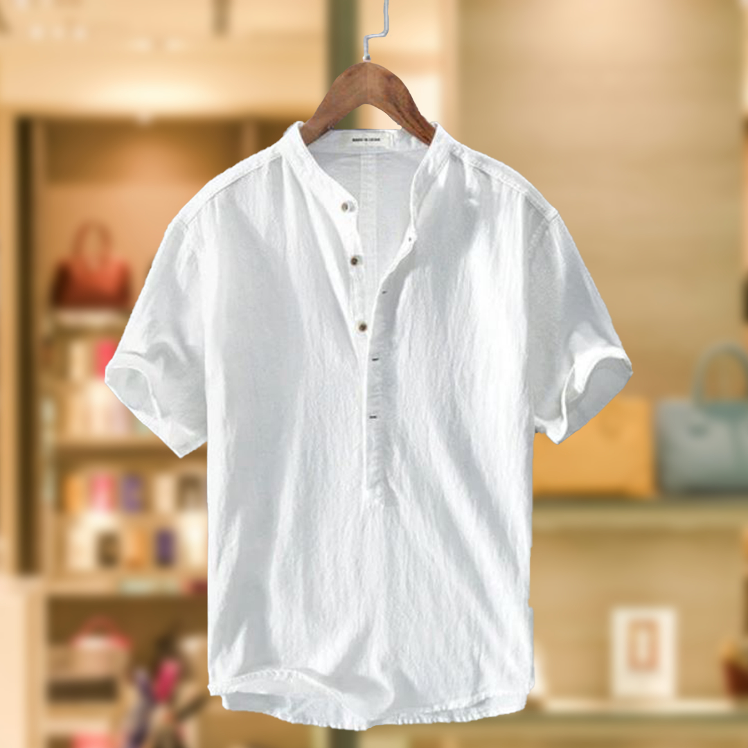 ALEX™ | CAMICIA ESTIVA MISTO COTONE E LINO