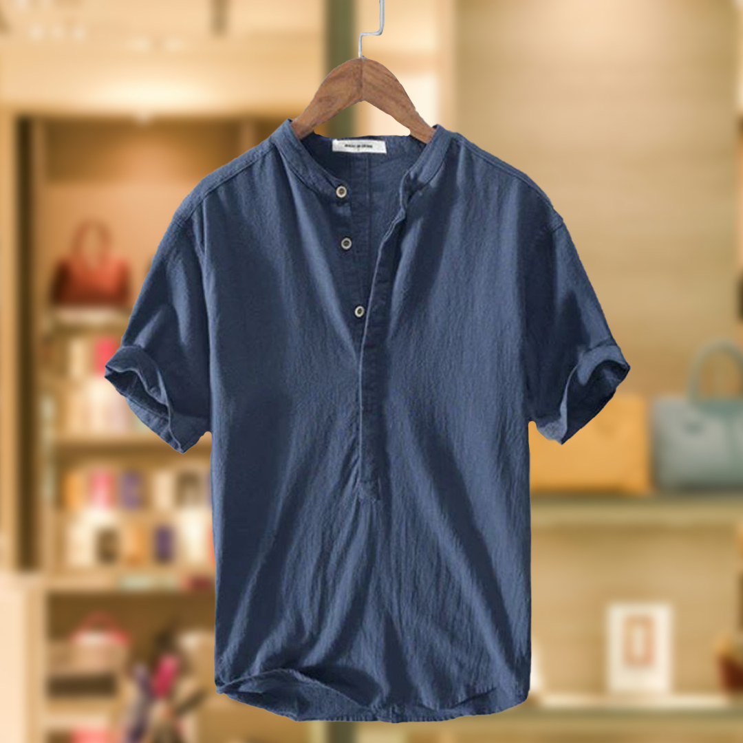 ALEX™ | CAMICIA ESTIVA MISTO COTONE E LINO