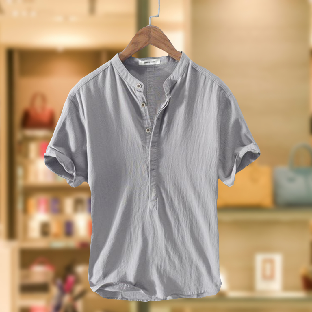 ALEX™ | CAMICIA ESTIVA MISTO COTONE E LINO