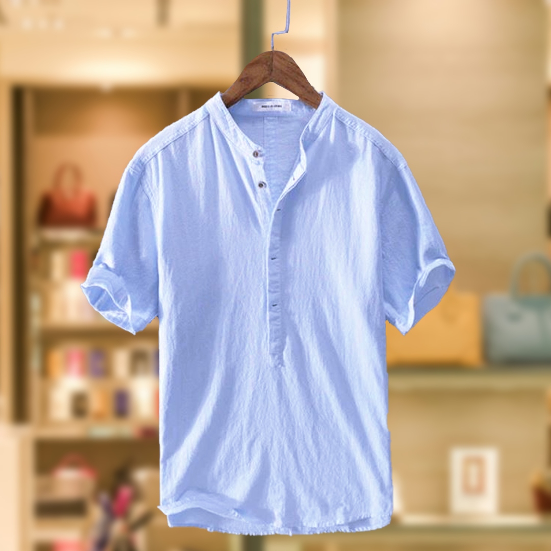 ALEX™ | CAMICIA ESTIVA MISTO COTONE E LINO