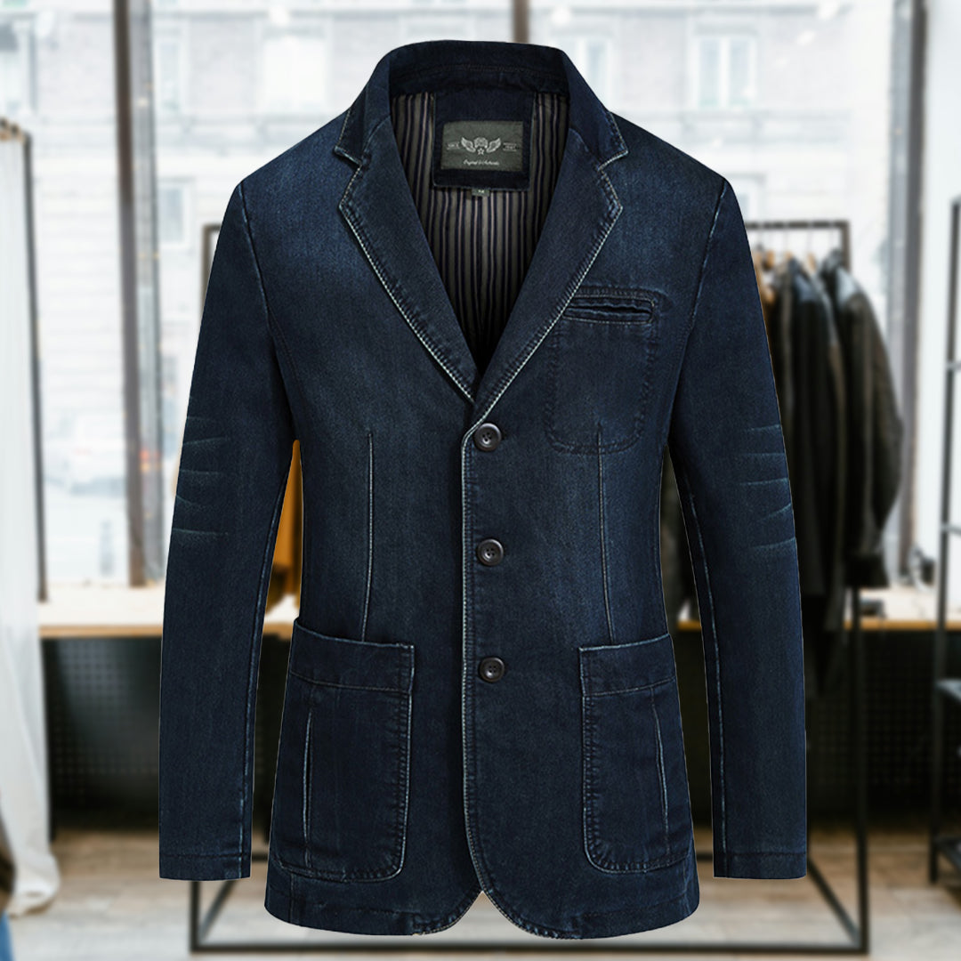 BIAGIO™ | Blazer uomo 3 bottoni in denim